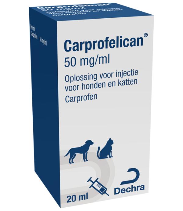 Carprofelican hond/kat 50 mg/ml opl. inj.